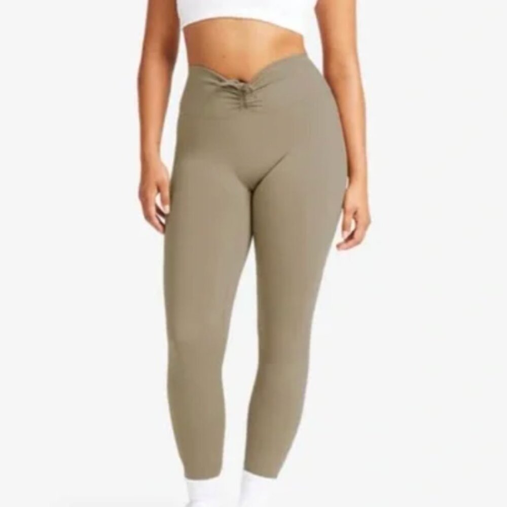CSB Crop Shop Boutique Serenity Drawstring Leggings M Dune